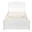 Lit plateforme simple avec lit gigogne, blanc-1798575954