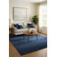 Tapis bleu en laine touffeté à la main Louie Dazzling-16355927