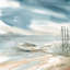Subtle Mist II, reproduction d'art sur toile tendue-22683529-72684219-72684220