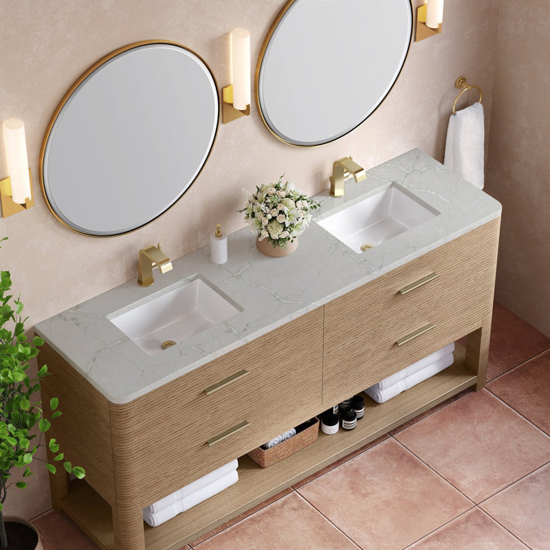 Lucian 72'' W Double Vanity, Victorian Silver