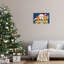 Père Noël avec lanterne, estampe numérique de Noël par Jean-François-259688534-259688530