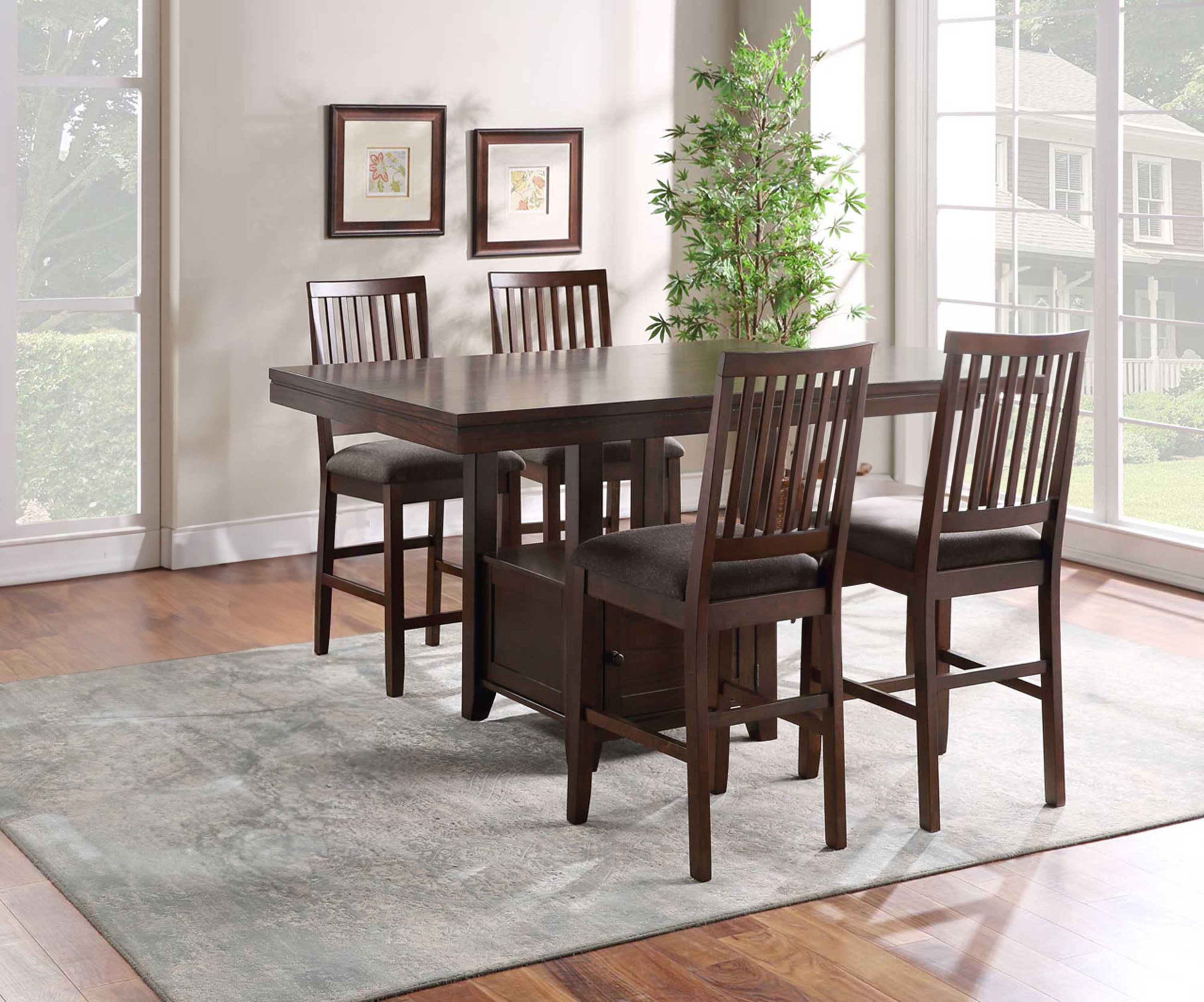 Lark Manor Kittle 5 Piece Pedestal Dining Set Reviews Wayfair
