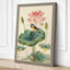 Lotus and Songbird Japandi - Wrapped Canvas-1160768022-1160768024