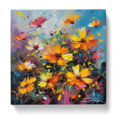 Cosmos Abstract Expressionism - No Frame Print