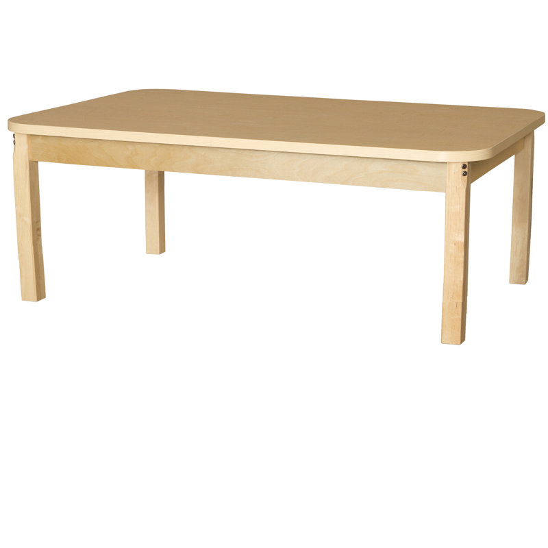 Table rectangulaire d'activités, Natural, 15" H x 60" W x 36" D