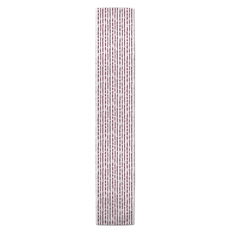 Chemin de table Zaki, 90 po x 16 po, Bourgogne