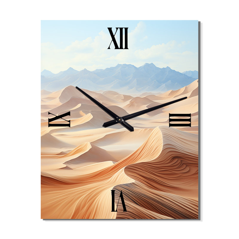 Horloge murale surdimensionnée Desert Dreams, Petit