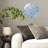 Frozen-Clock-Face Art - 12'' Modern Glass Wall Clock