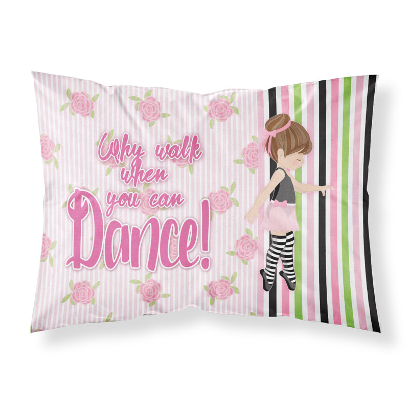 Taie d’oreiller à poils ballet danse rayures, Brun