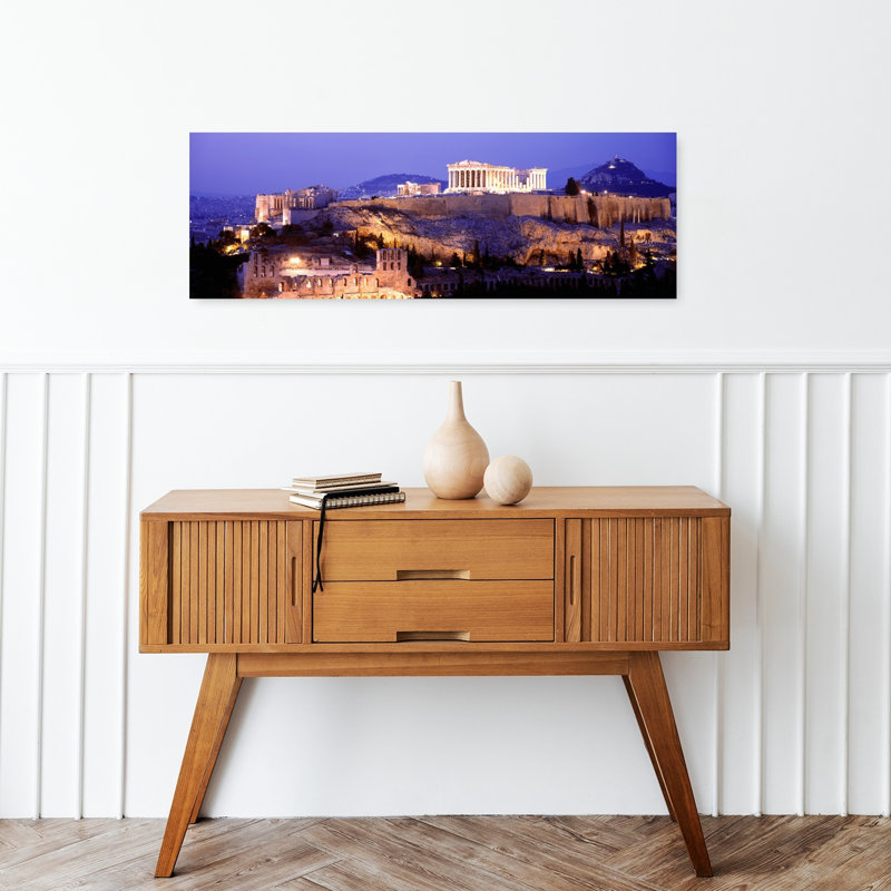Acropolis Athens Greece by Frank Chmura - Wrapped Canvas Panoramic Print, 30.48 cm H x 91.44 cm W