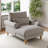 Upholstered Chaise Lounge With Adjustable Backrest-501782105-501782084