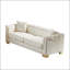 Canapé Chesterfield classique 84 po en velours 3 places avec têtes de clous dorées-132516594