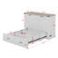 Armoire lit escamotable avec tiroir de rangement et station de charge Murphy-1001065477-1001065595
