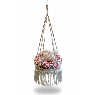 Falling Star Hanging Chair Swing With Cushion