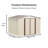 Garden Shed, 10ft W X 8ft D, White, Aluminum Alloy Frame, Hinge Door (lockable, Lock Not Included), Front/back Vents, Easy Assembly, Outdoor Storage-122063222-122063224