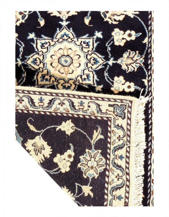 Tapis rectangulaire en laine et en soie Iftikar