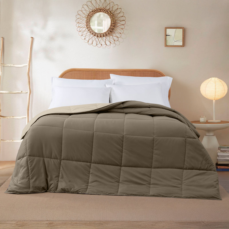 Modern Threads Comforter Duvet Insert, Reversible Quilted Down Alternative Comforter with Corner Tabs, All Season Bedding
