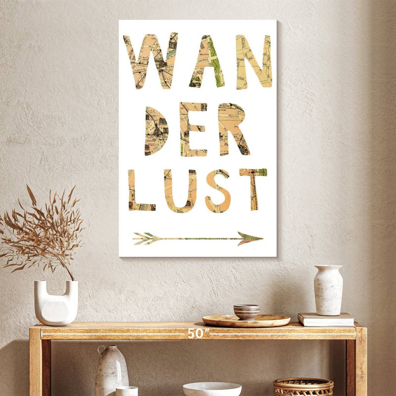 Tergel Maps Wanderlust III, 39" H x 26" W