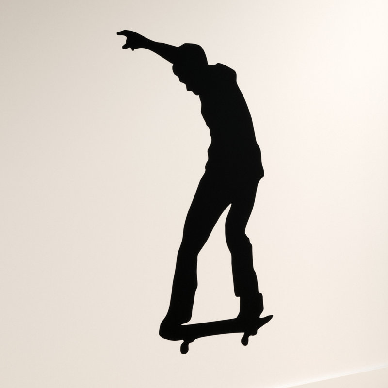 Adhésif décoratif Skateboard Silhouette VI, H 72 po x l 42 po