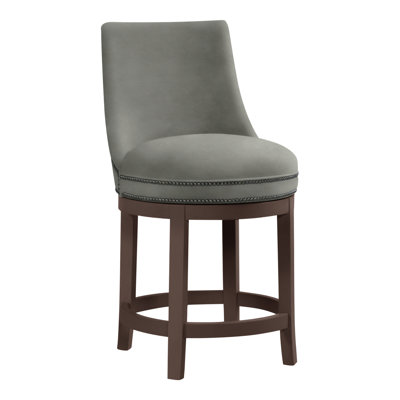 Vesper Upholstered Stool with Solid Wood Frame