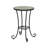 Patio Side Table with Shelf,Brown+Black-952261869