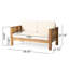 Ensemble de causeuse et table basse avec coussins Miller-682285442
