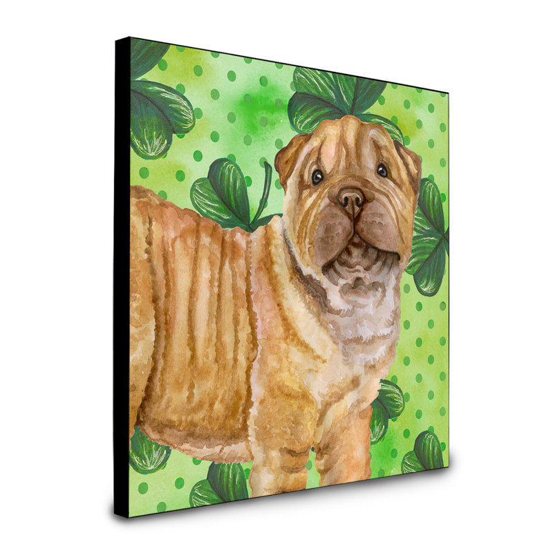 Panneau mural d’art Ibiza, Chiot Shar Pei