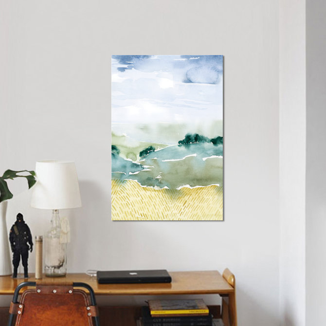 «Mountain Vale II», impression sur toile, H 26 po x l 18 po x P 1,5 po, Toile tendue, Pas de tapis