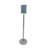 Fixturedisplays® Floor Standing Signage Frame 8.5X11" Graphics With Mounting Holes For Sanitizer Holder Or Literature Holder 10049