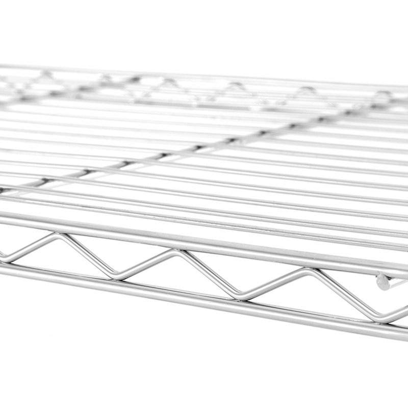 Jayly Steel Height -Adjustable Shelving Unit, 31.5" H x 25.6" W x 11.8" D, Chrome