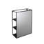 Steel Rectangle Mirror with Shelves