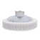Dossiv 20.4" Semi Flush Mount Invisible LED Dimmable Ceiling Fan with Remote Control