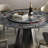 Modern Round Microlite Stone Dining Table Sets-104367359-124365360