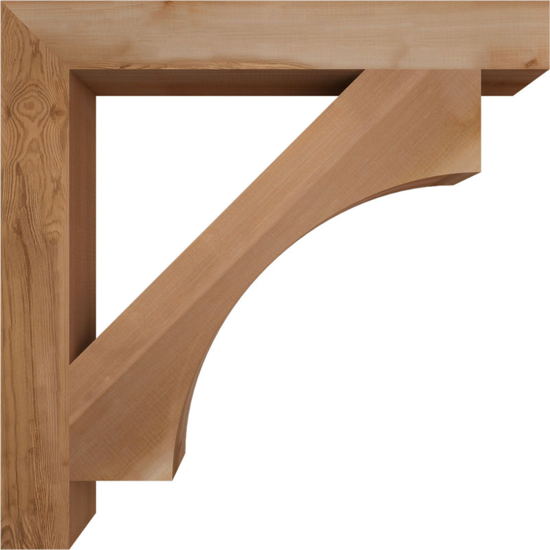 Support de bloc lisse Westlake l 3 1/2 po x P 32 po x H 32 po Westlake, Cèdre rouge de l'Ouest (lisse)