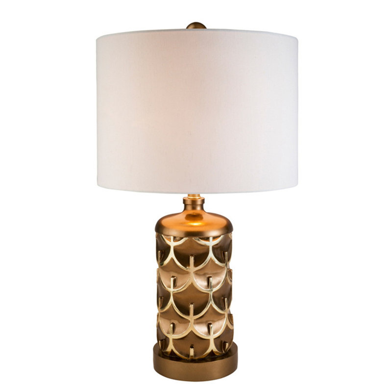 Grande lampe de table en polyrésine 28,5 po «Mystic Owl» avec finition dorée