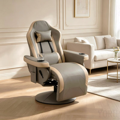 Chaise de bureau multifonctionnelle, chaise de style de course à dossier haut, chaise ergonomique inclinable