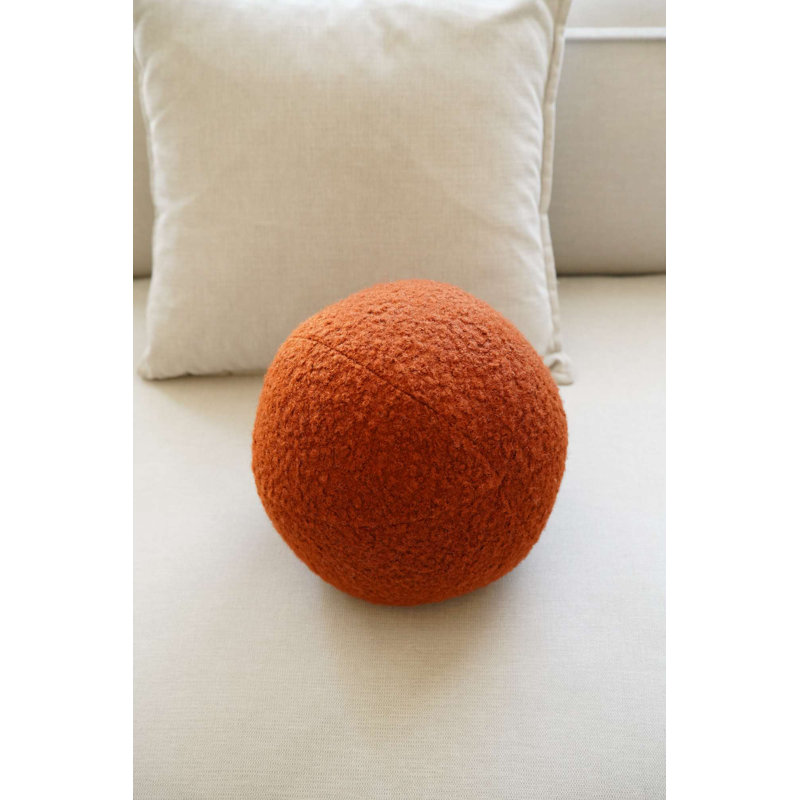 Coussin écologique, couleur brique, 20 x 20 x 7,9 pouces | 75% polyester recyclé et 25% polyester avec rembourrage en silicone | Lavable à la machine à 68 ° F | Parfait pour la décoration intérieure, les sièges confortables et la vie durable