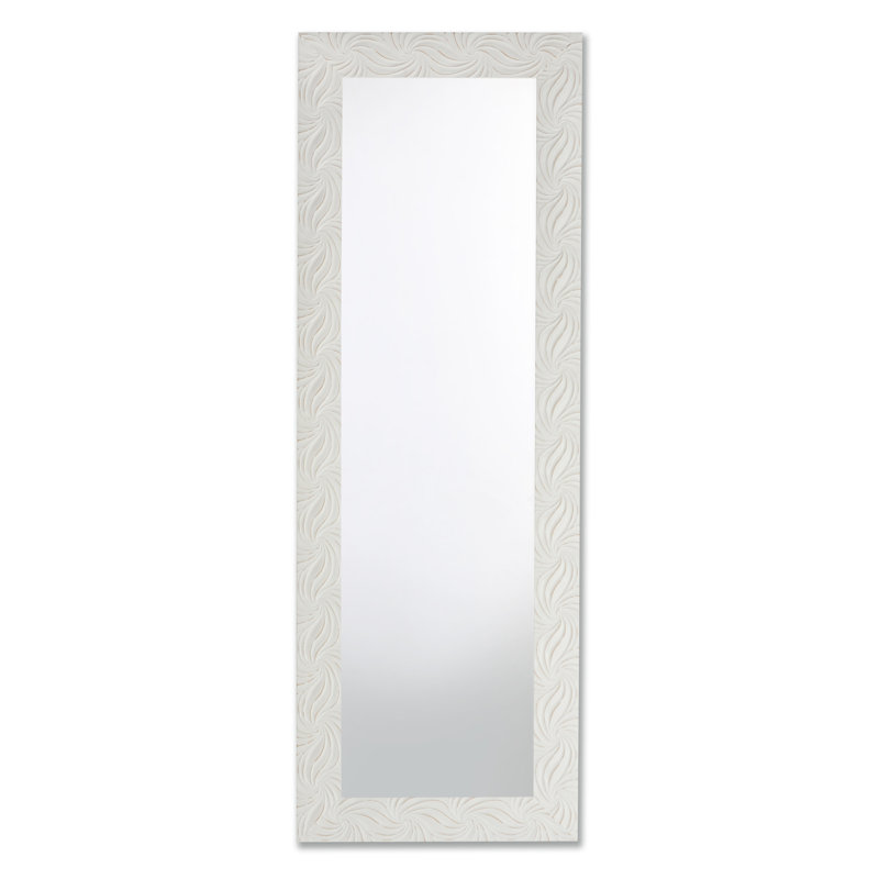 Charlack Solid Wood Flat Mirror with Hooks