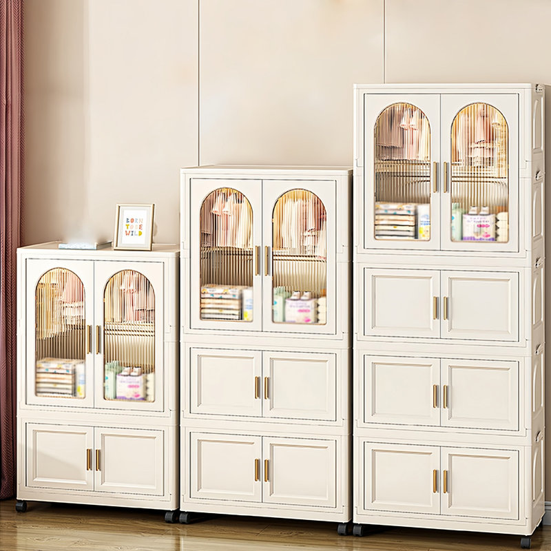 Grande armoire pliante latérale 25,59 po
