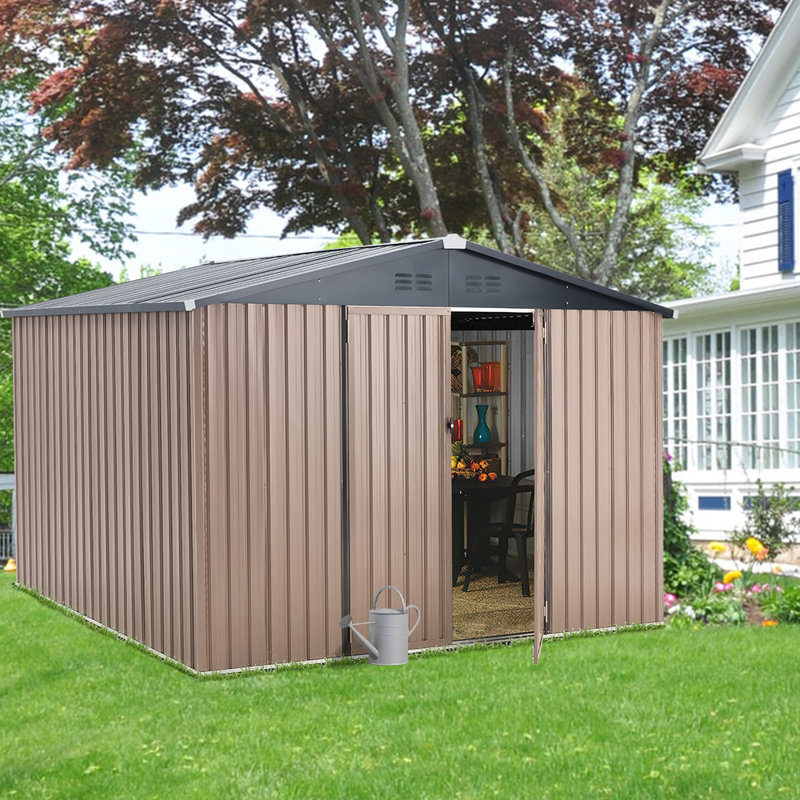10 Ft. W X 8 Ft. D Metal Storage Shed