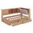 Henriette Wooden  L-Shaped Daybed Corner Bed Under-Bed Drawers With Storage Bookcase And Upholstered Headboard-1379672390-1379672391