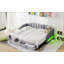 Lit de jour rembourré simple TG avec très grand lit simple avec rangement et lumières DEL, conception peu encombrante-131475812