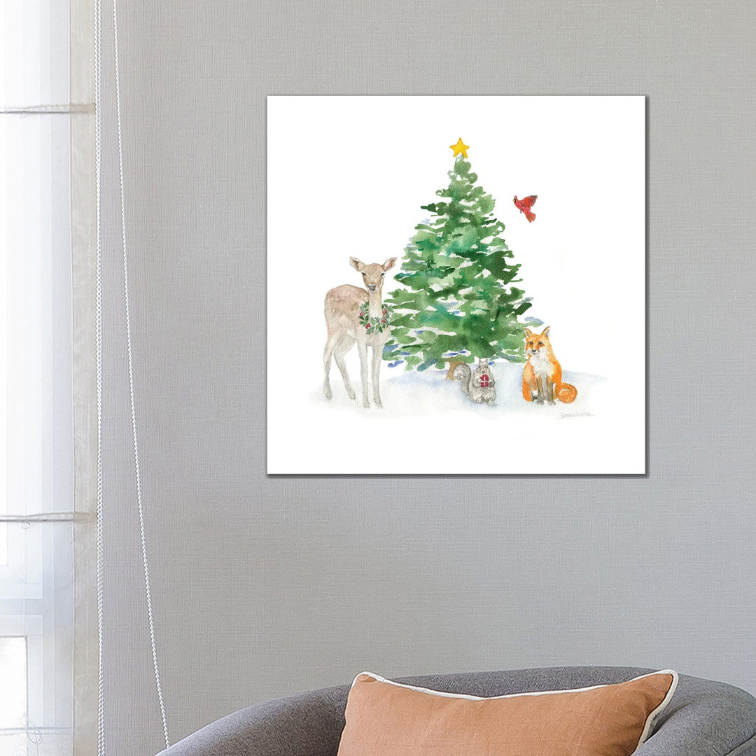 Woodland Animal Christmas von Susan Windsor - Gallery-Wrapped Canvas Giclée on Canvas