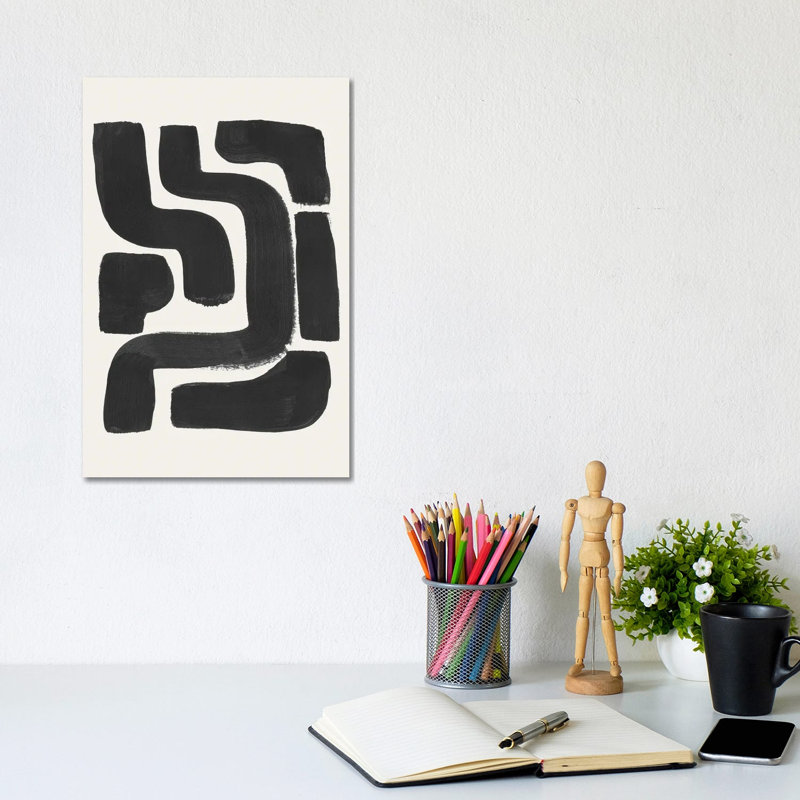 Ink Maze by EnShape - Wrapped Canvas Gallery-Wrapped Canvas Giclée, 20.32 cm H x 30.48 cm W