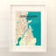 « copenhague city map », reproduction d’impression sur affiche en couleur-22631947