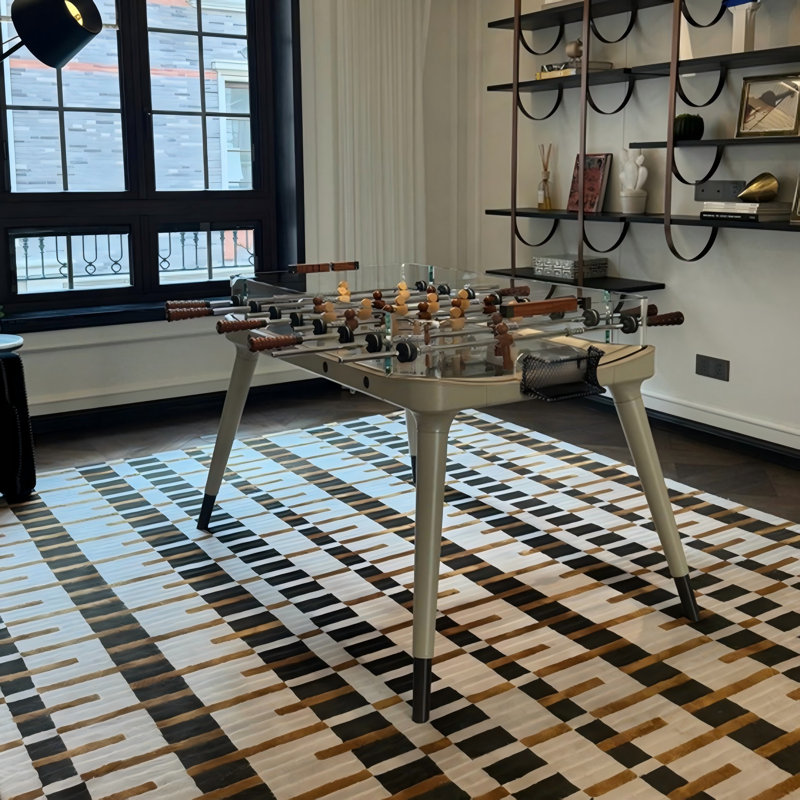 Table de soccer haut de gamme en bois massif minimaliste