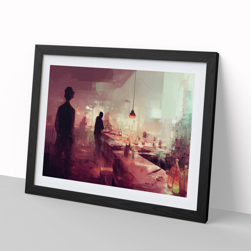 Cocktail Bar Vol.2 - Framed Print, Black, 46cm H x 64cm W x 2cm D