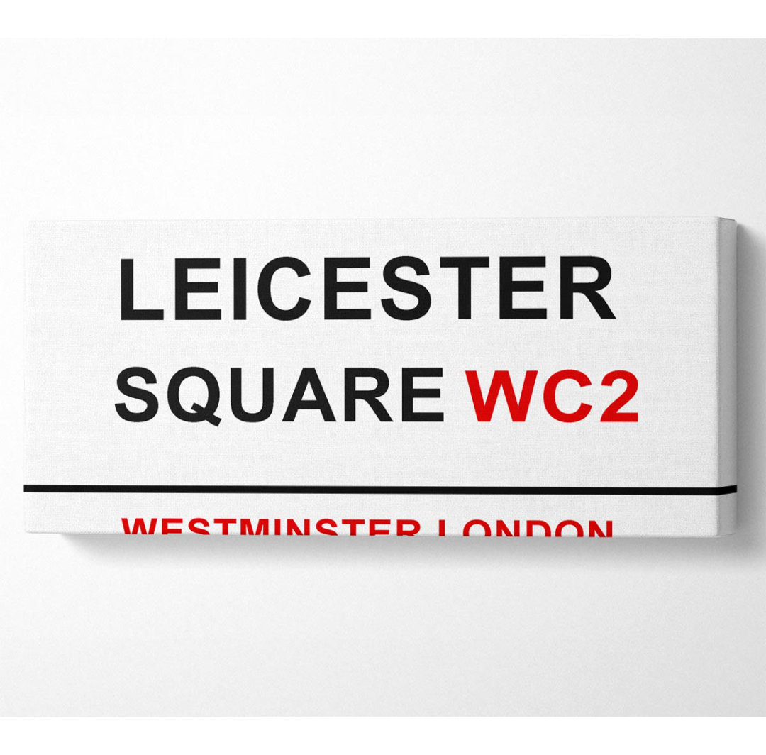 Leicester Square Schilder - Kunstdrucke auf Leinwand - Wrapped Canvas