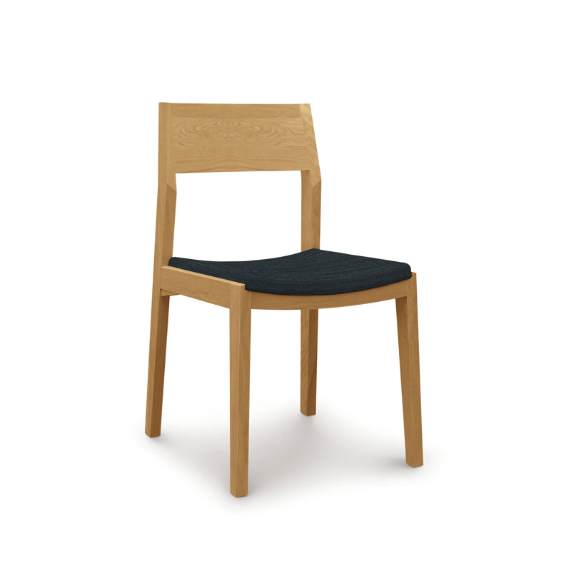 Iso Side Chair, Natural Oak, Canvas Natural Sunbrella Canvas