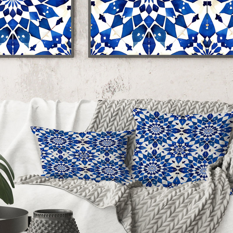 Coussin décoratif Moroccan Mosaic I - Tiles, H 16 po x l 16 po